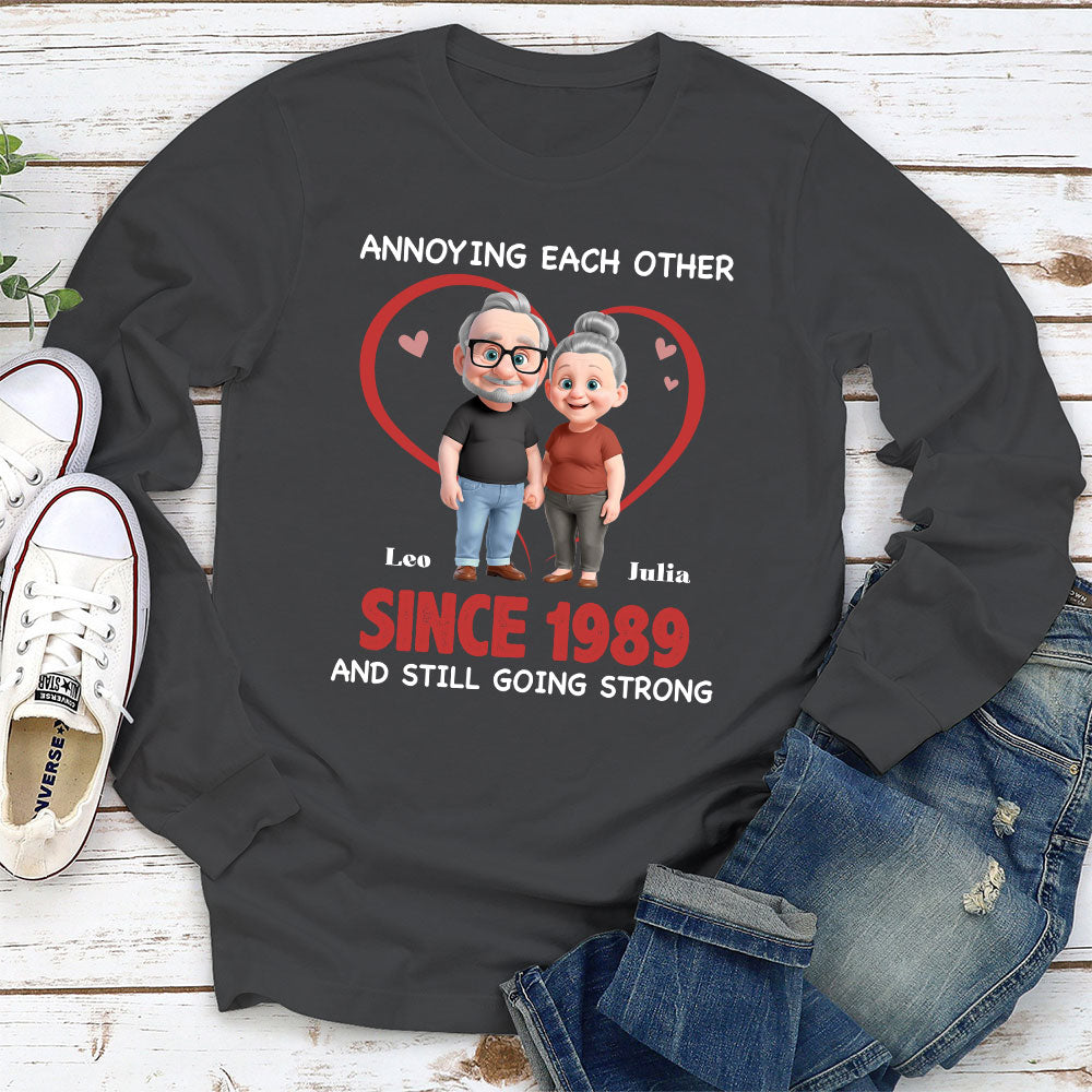 Custom Christmas Anniversary Keepsake Gifts For Husband • Together Forever Cartoon - Personalized Shirt