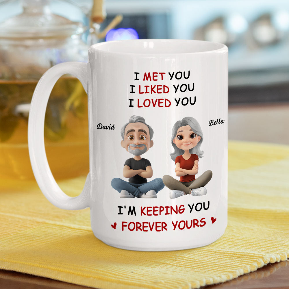Custom Anniversary Keepsake Gifts For Couple • Forever Yours - Personalized Coffee Mug