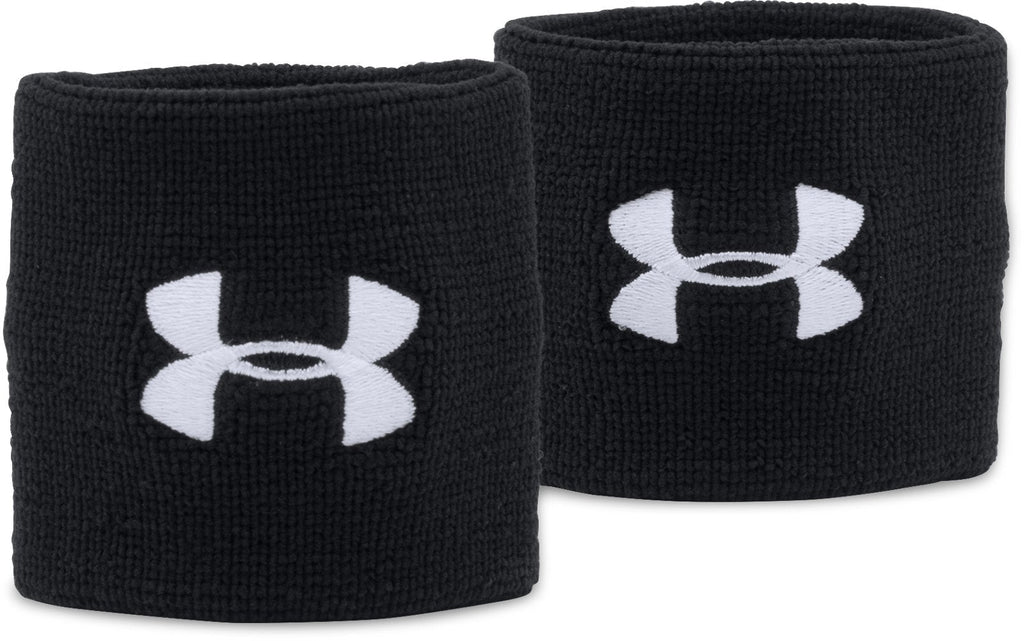 UA Performance Men's 2-Pack 3" Wristband - Black