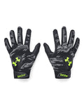 UA Clean Up Boys' Batting Gloves - Black
