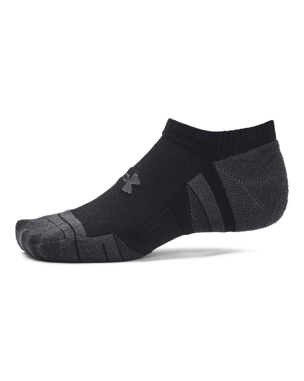 UA Performance Tech Unisex 3-Pack No Show Socks - Black