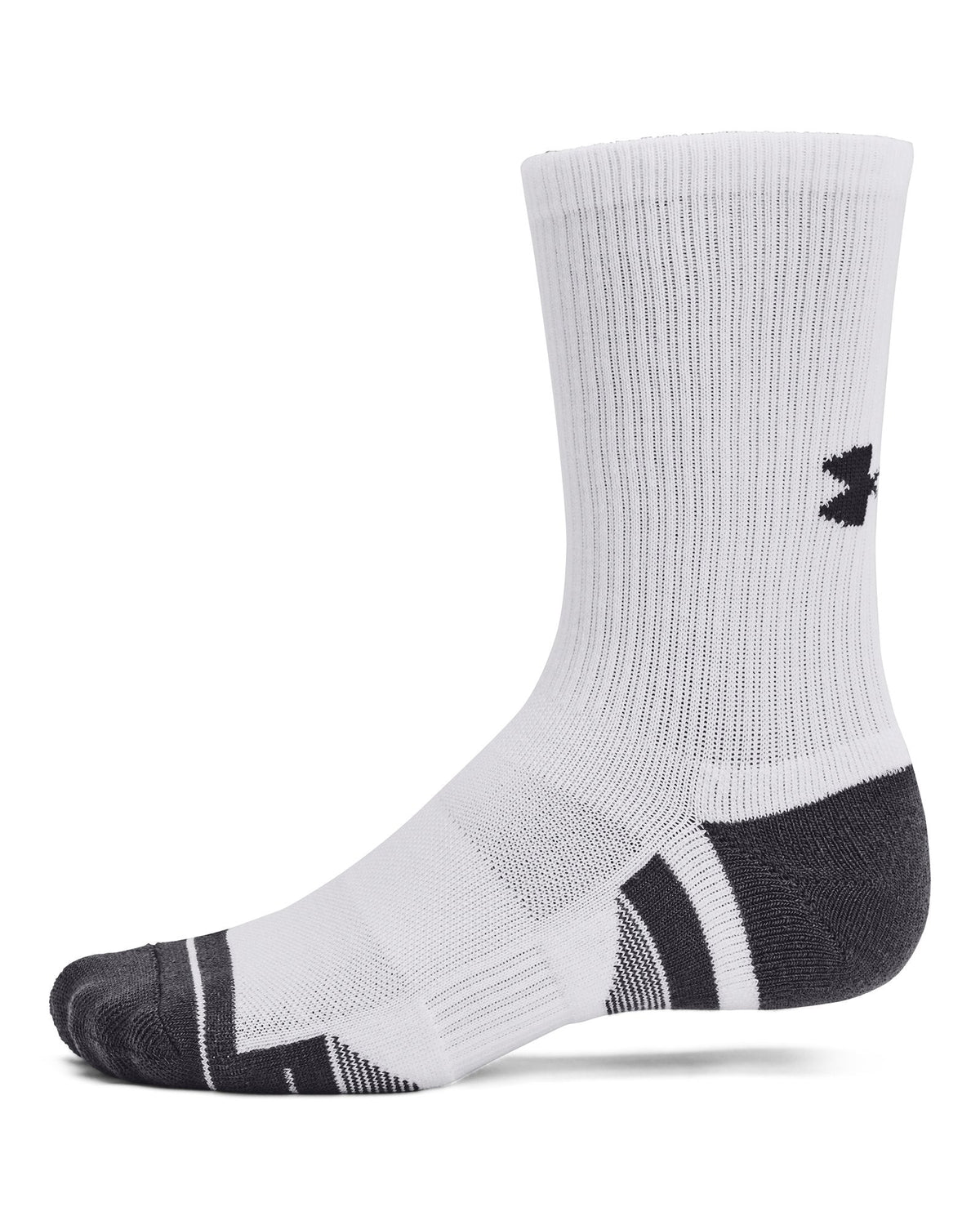 UA Performance Tech™ Unisex 3-Pack Crew Socks - White