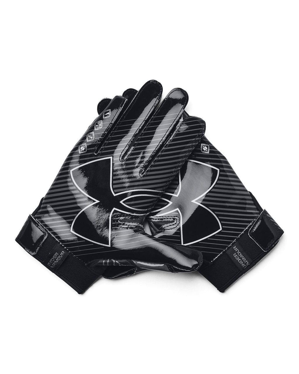 UA F9 Nitro Boys' Football Gloves - Black