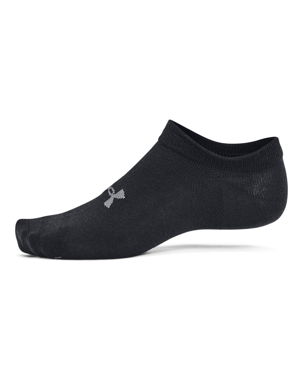 UA Essential Unisex 6-Pack No-Show Socks - Black