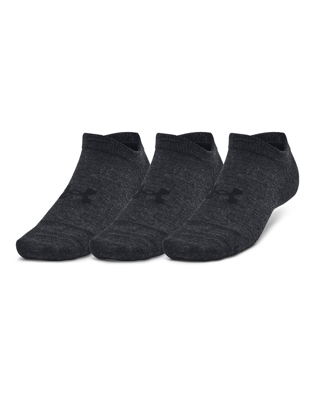 UA Essential Unisex 3-Pack No-Show Socks - Black