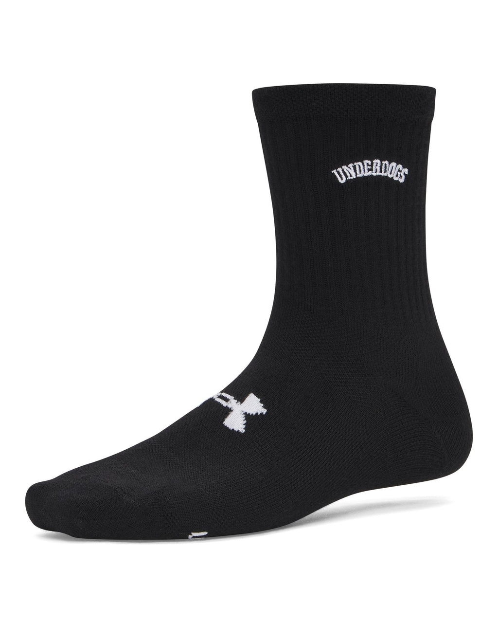UA Essential Women's 3-Pack Mid Crew Socks - White