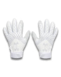 UA Glyde Women's Batting Gloves - White
