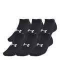 UA Essential Unisex 6-Pack Low Cut Socks - Black