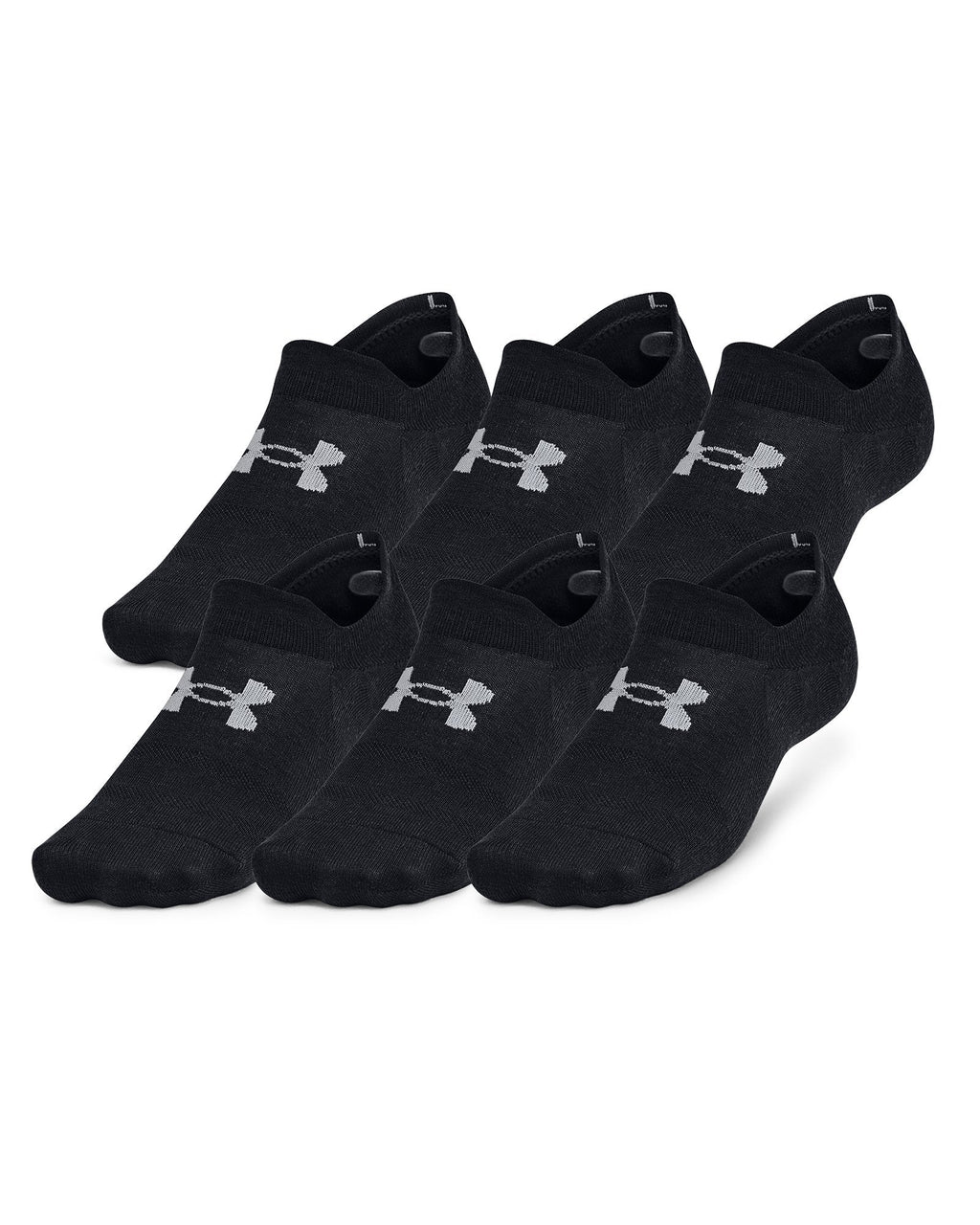 UA Essential Ultra Unisex 6-Pack Low Socks - Black