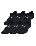 UA Essential Ultra Unisex 6-Pack Low Socks - Black