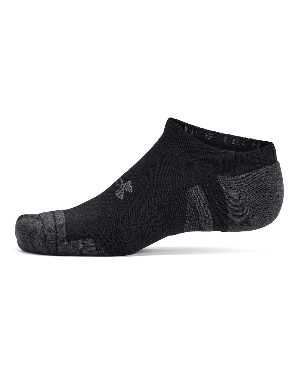 UA Performance Tech™ Unisex 6-Pack No Show Socks - Black