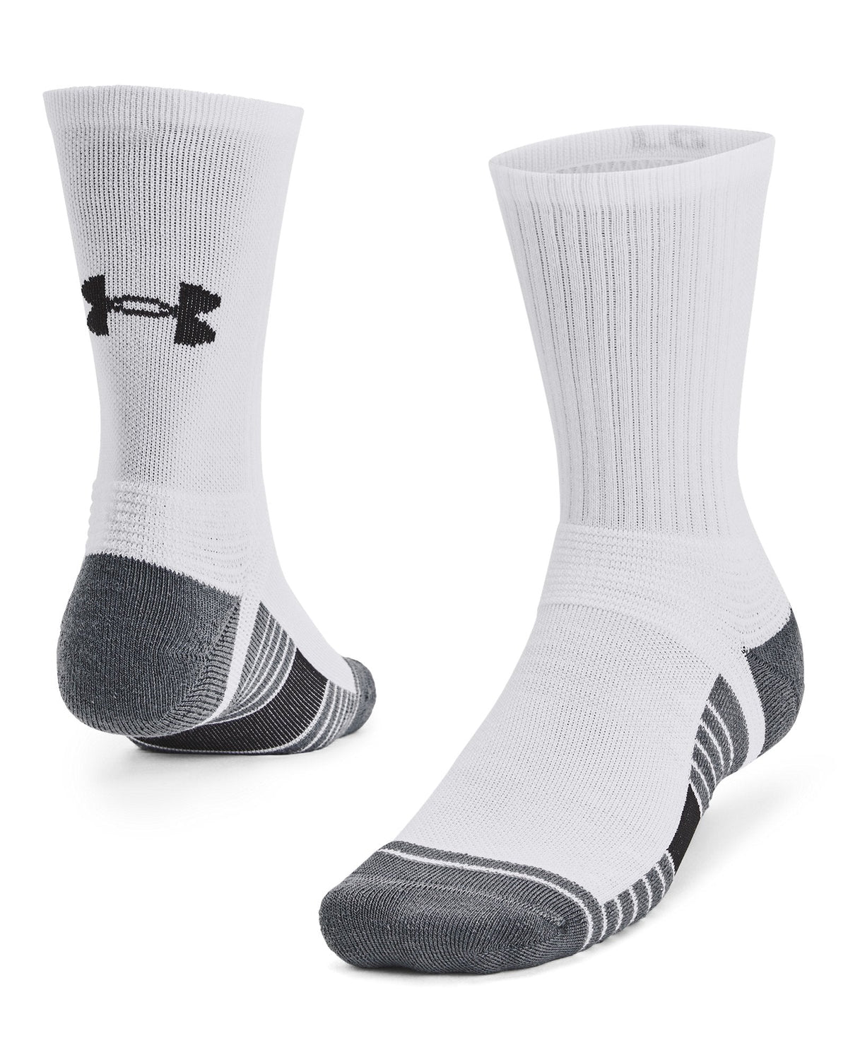 UA Team Unisex Crew Socks - White