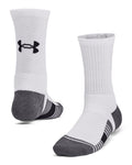 UA Team Kids' Crew Socks - White