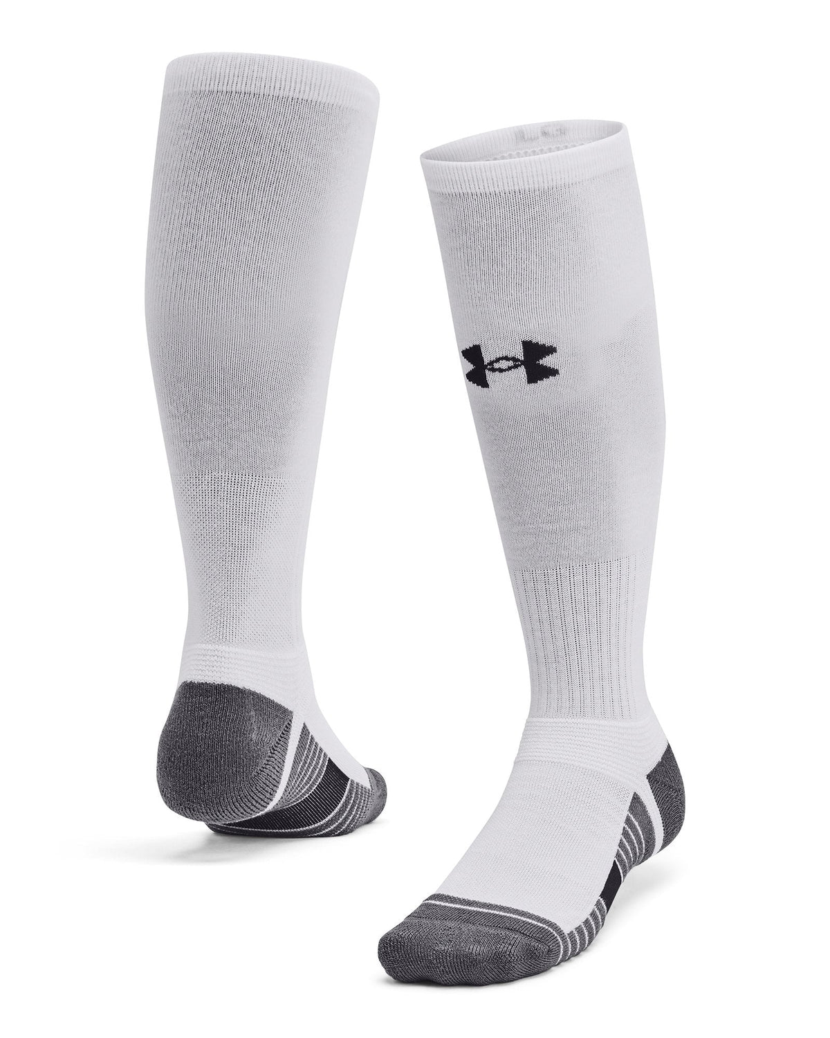UA Team Unisex Over-The-Calf Socks - White