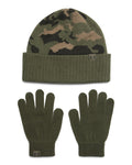 UA Beanie & Gloves Boys' Set - Green