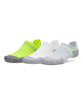 UA ArmourDry® Unisex Run Cushion 3-Pack No Show Socks - Gray