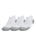UA ArmourDry® Unisex Run Cushion 3-Pack No Show Socks - White