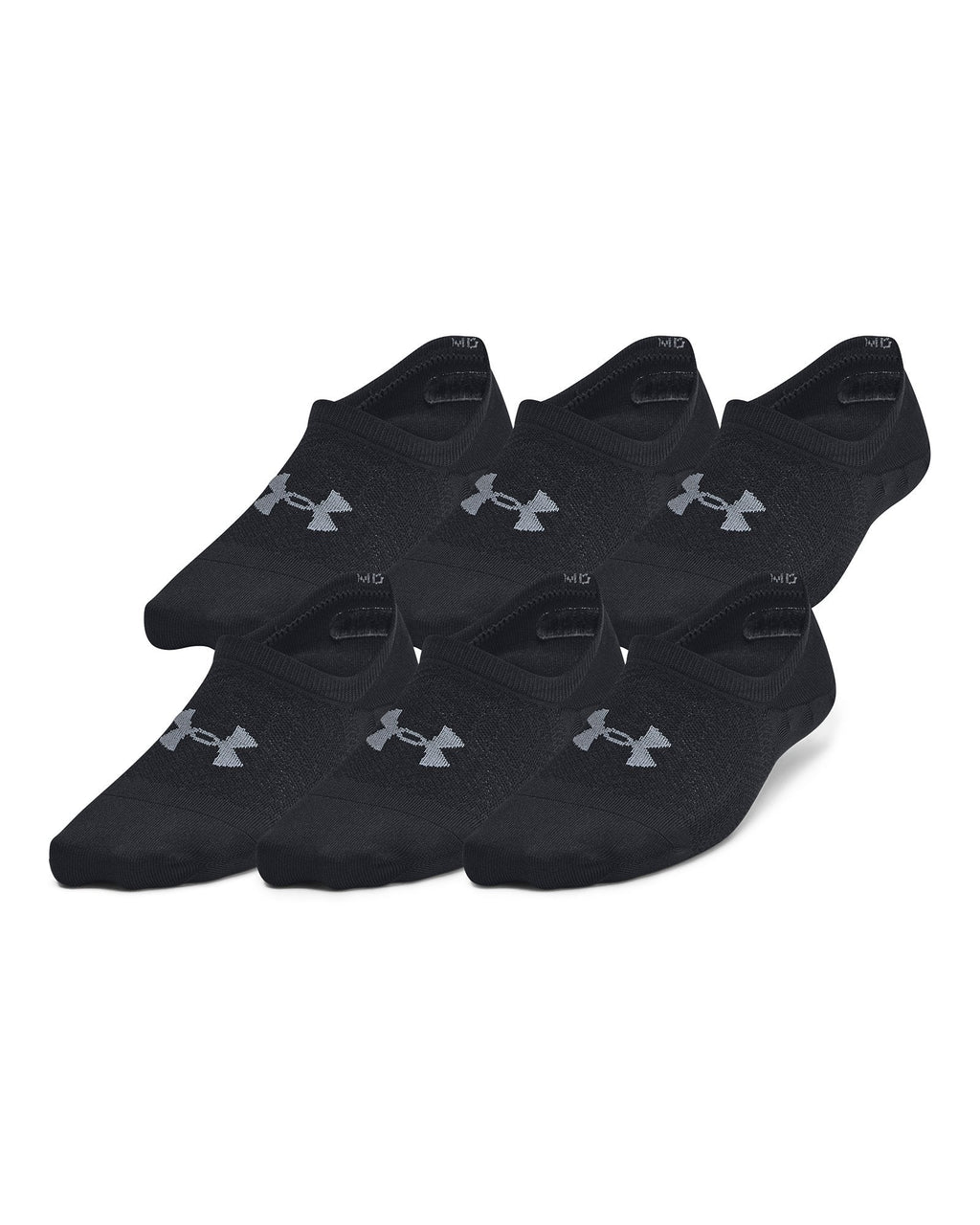 UA Breathe Lite Women's 6-Pack Liner Socks - Black