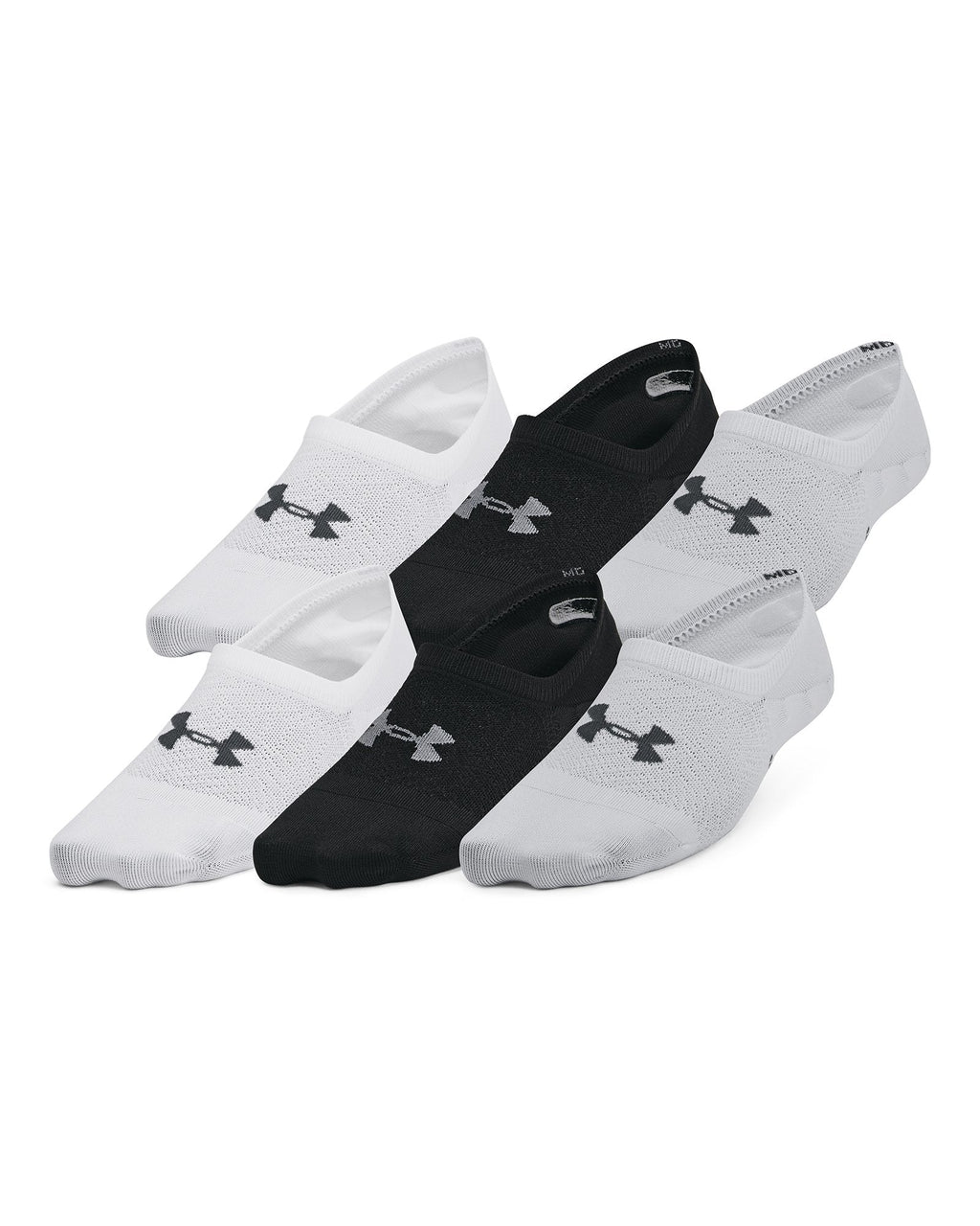 UA Breathe Lite Women's 6-Pack Liner Socks - Black