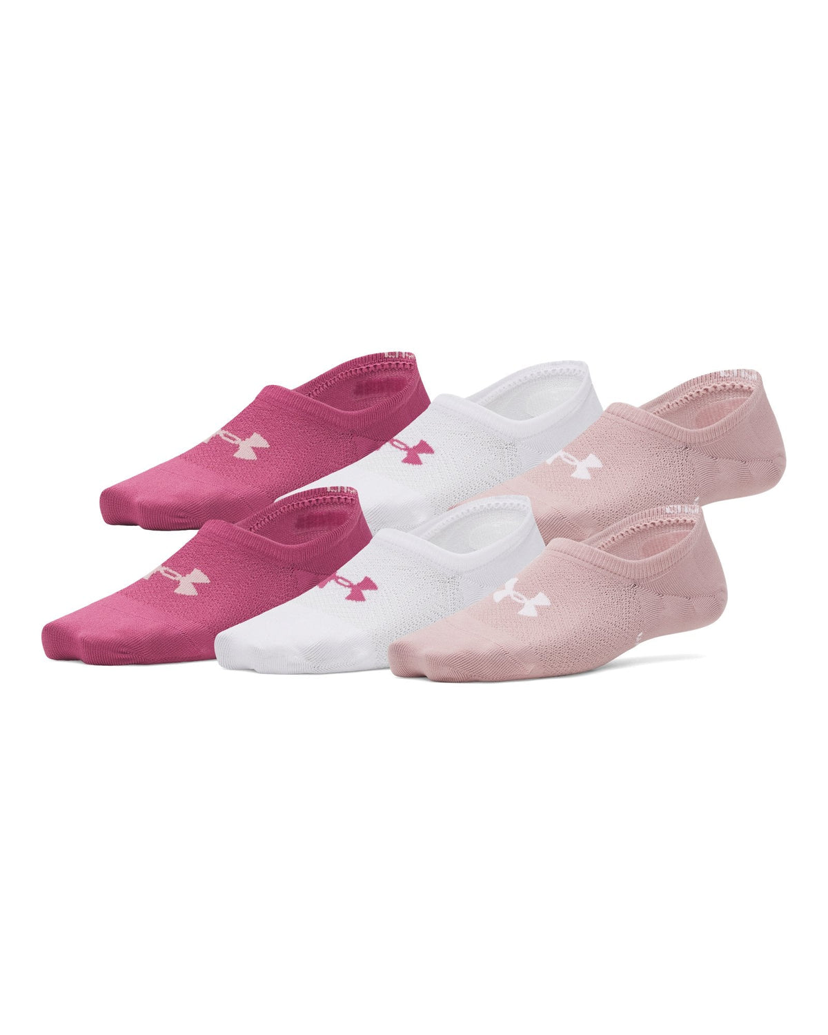 UA Breathe Lite Women's 6-Pack Liner Socks - Red