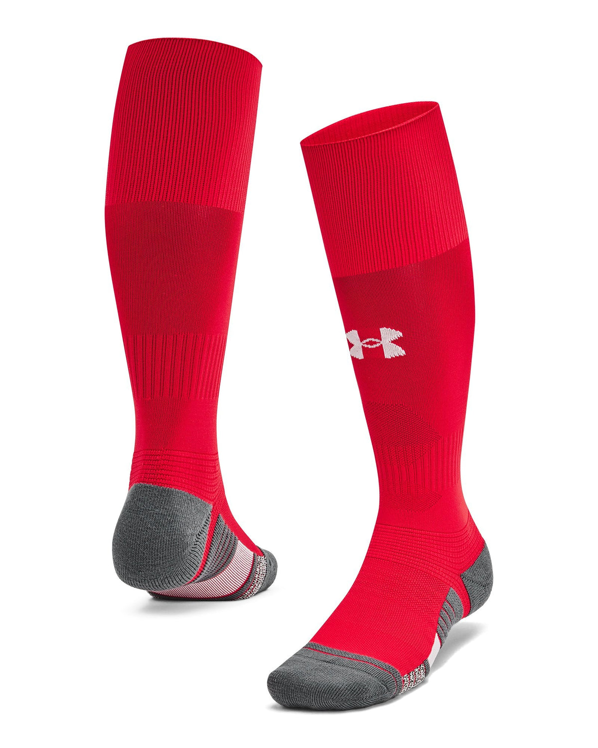 UA Magnetico Grip Unisex Over-The-Calf Socks - Red
