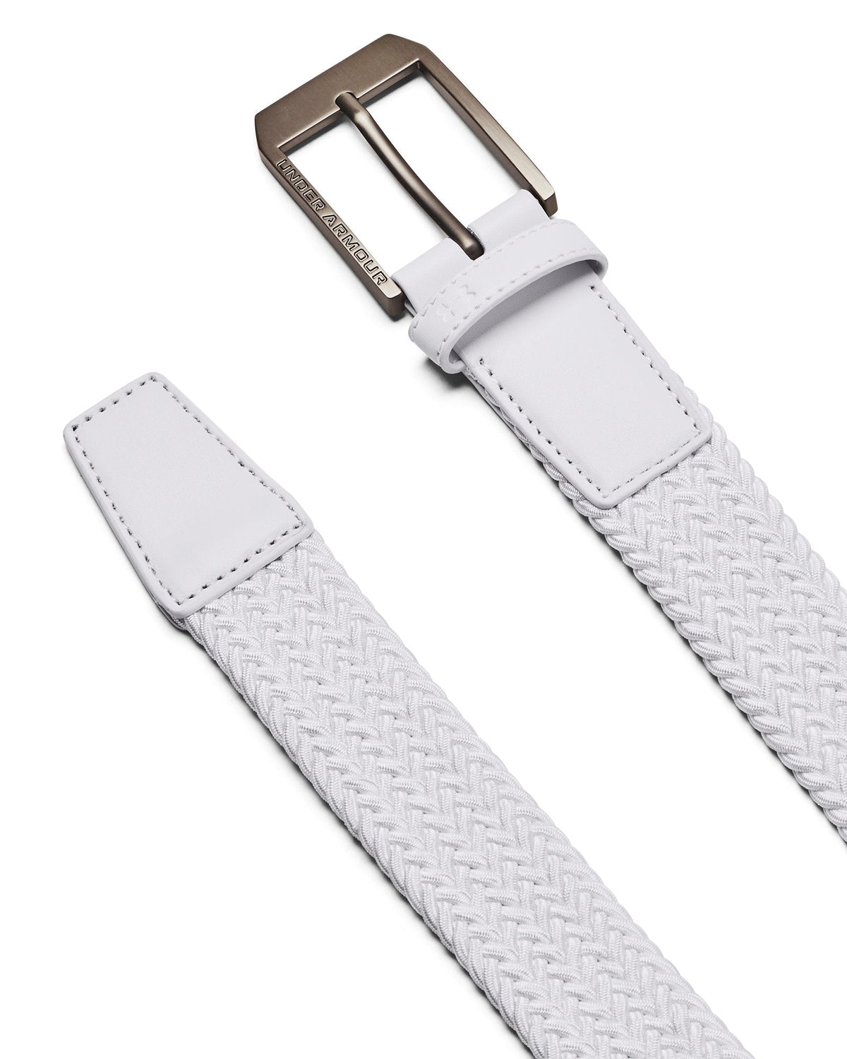 UA Drive Braided Men's Belt - White