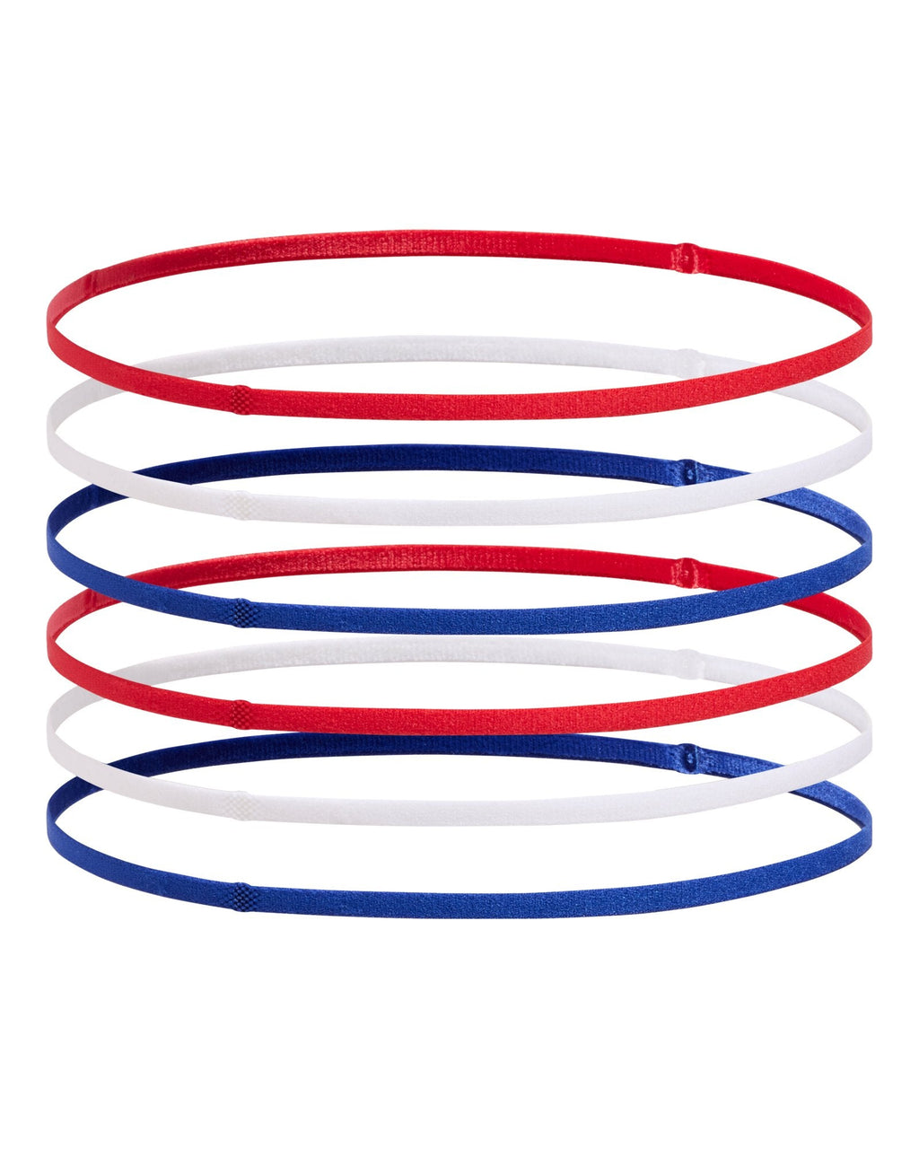 UA Mini Elastic Women's 6-Pack Headbands - Red