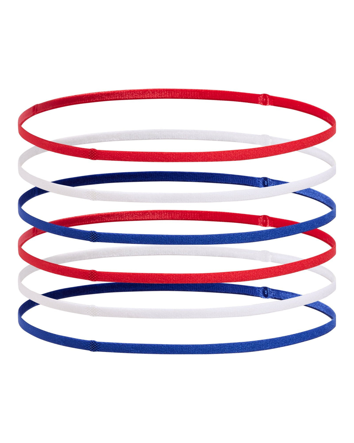 UA Mini Elastic Women's 6-Pack Headbands - Red