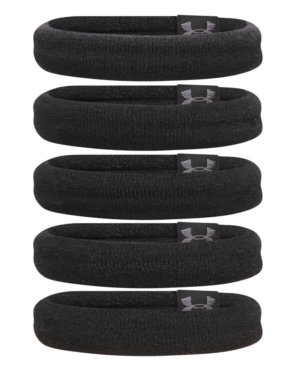UA Soft 5-Pack Women's Hair Ties - Black