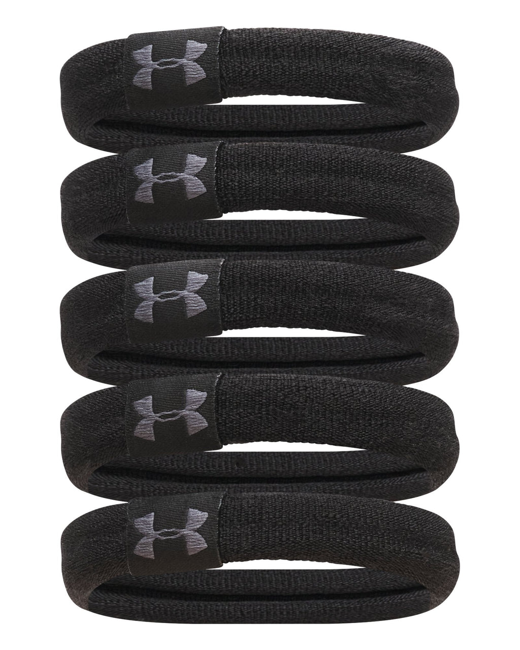 UA Soft 5-Pack Women's Hair Ties - Black