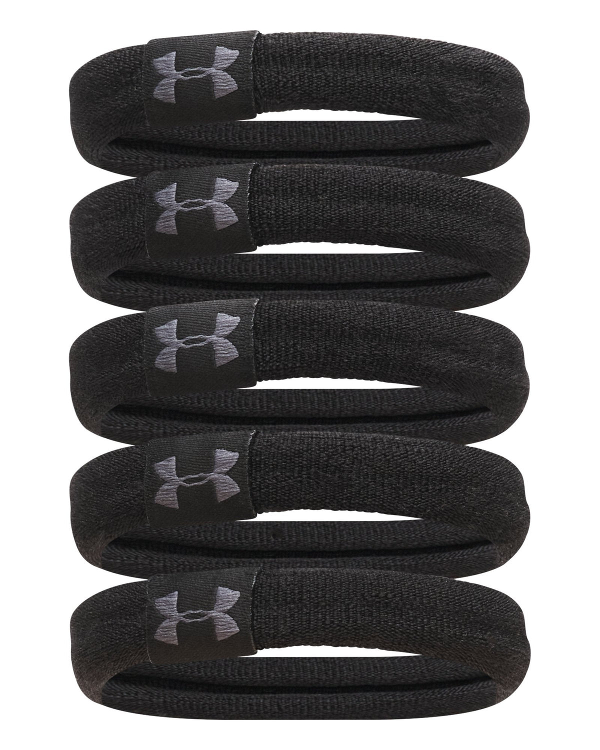 UA Soft 5-Pack Women's Hair Ties - Black