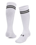 UA Sportstyle Cotton Unisex Over-The-Calf Socks - White