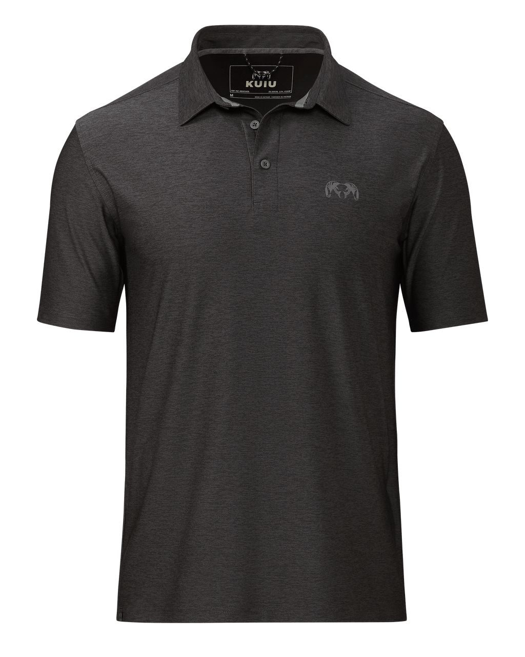 KUIU Performance Polo | Heather Black