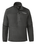 Sherpa Fleece Zip Pullover | Asphalt