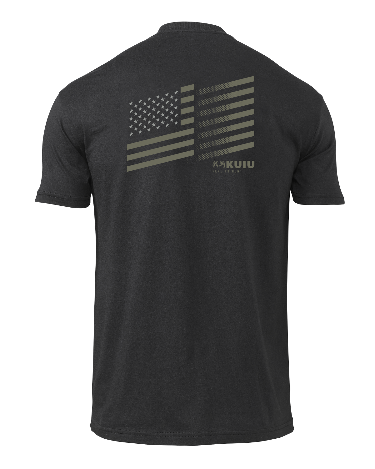 KUIU Solid Flag Fade T-Shirt | Black