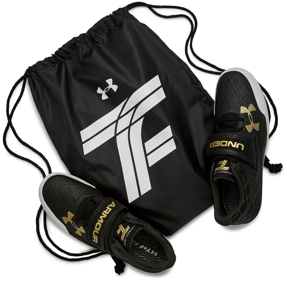 UA Centric Grip Unisex Track Shoes - Black