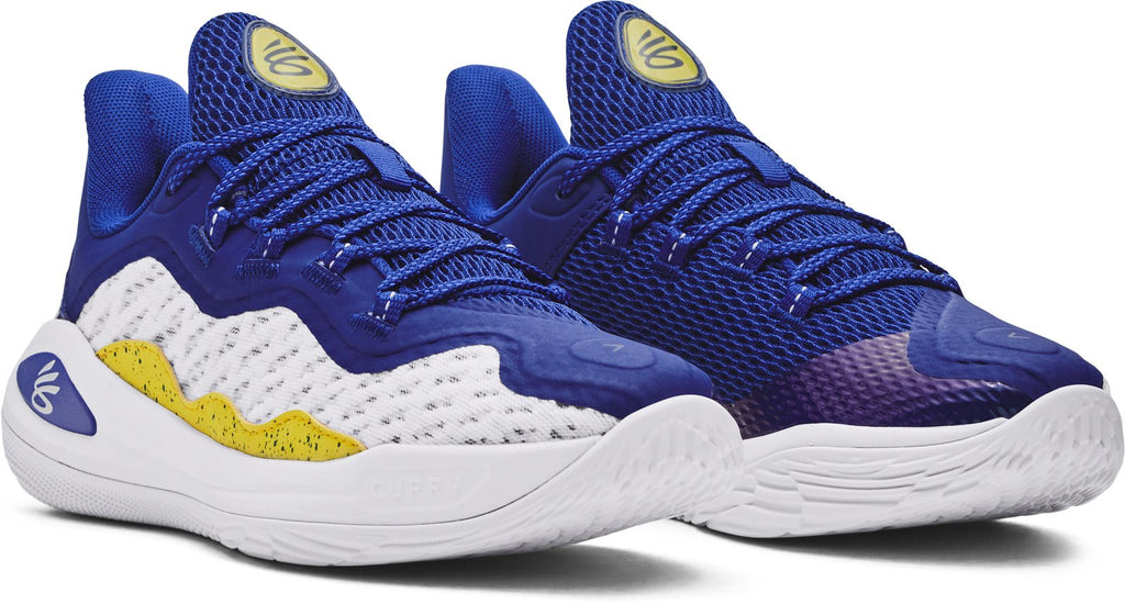 Curry 11 Grade School Basketball Shoes - White