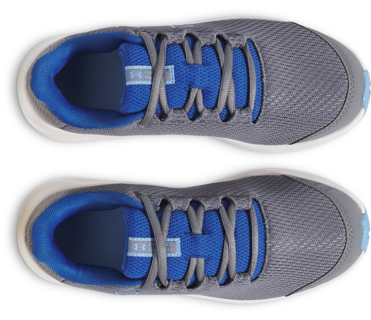 UA Charged Pursuit 3 Big Logo Boys' Grade School Running Shoes - Gray