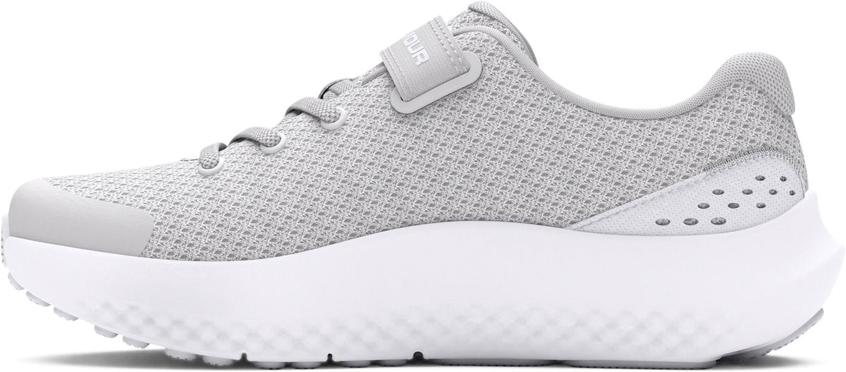 UA Surge 4 Running Girls' Pre-School Shoes - Gray