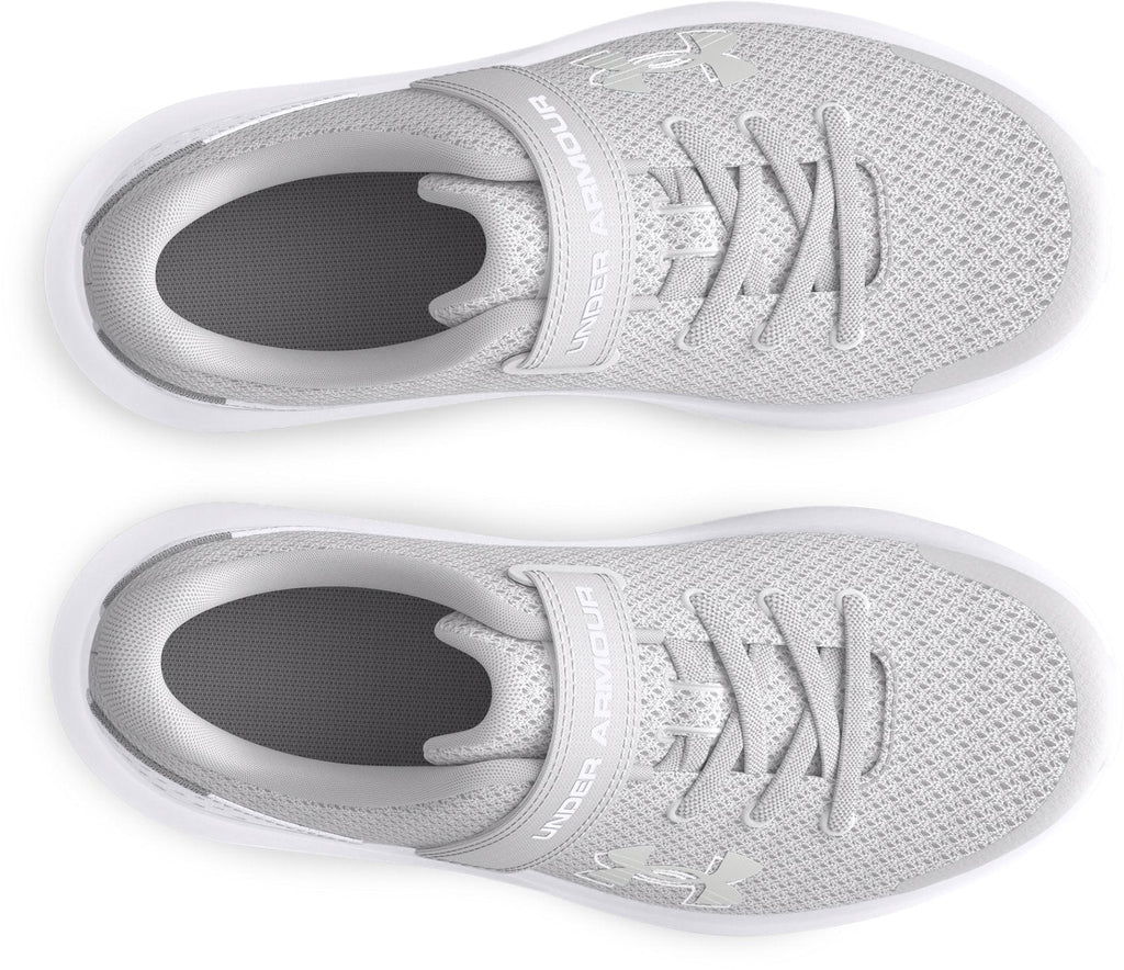 UA Surge 4 Running Girls' Pre-School Shoes - Gray