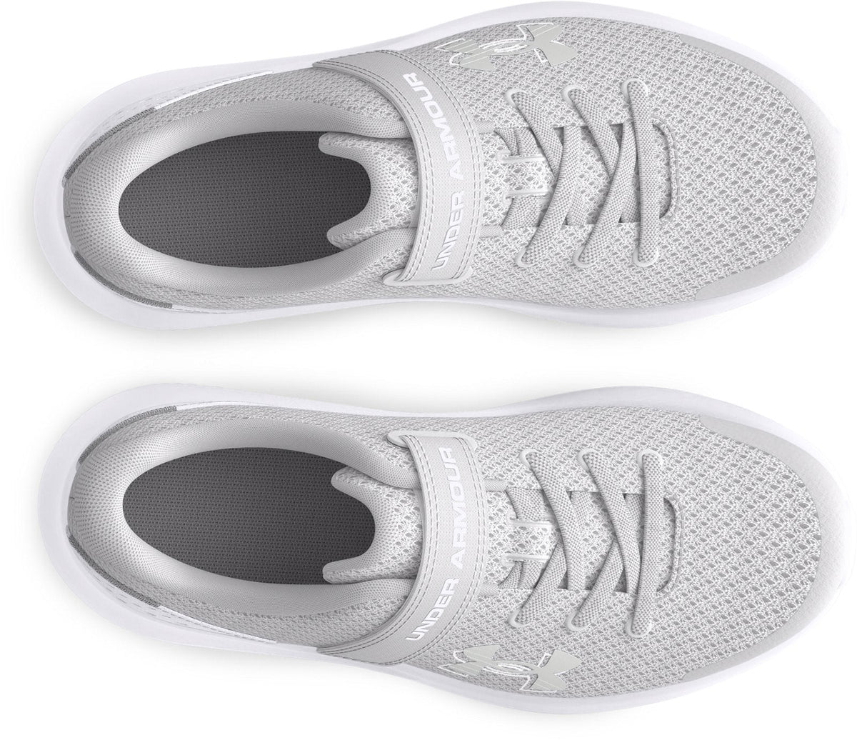 UA Surge 4 Running Girls' Pre-School Shoes - Gray