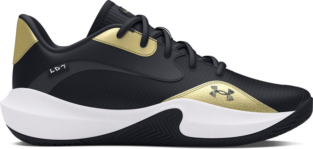 UA Lockdown 7 Low Unisex Basketball Shoes - Black