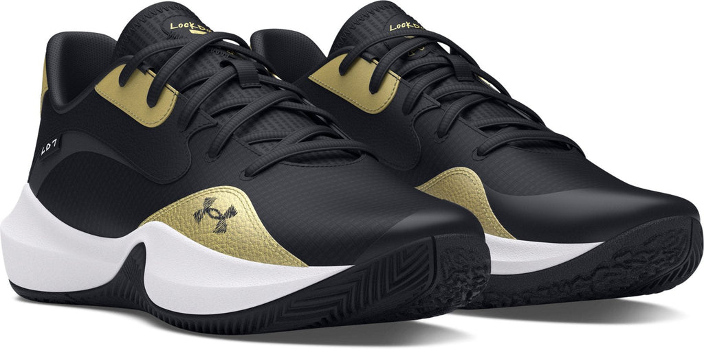 UA Lockdown 7 Low Unisex Basketball Shoes - Black