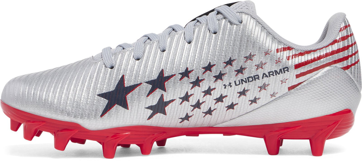 UA Blur Select Jr. Boys' Football Cleats - Gray