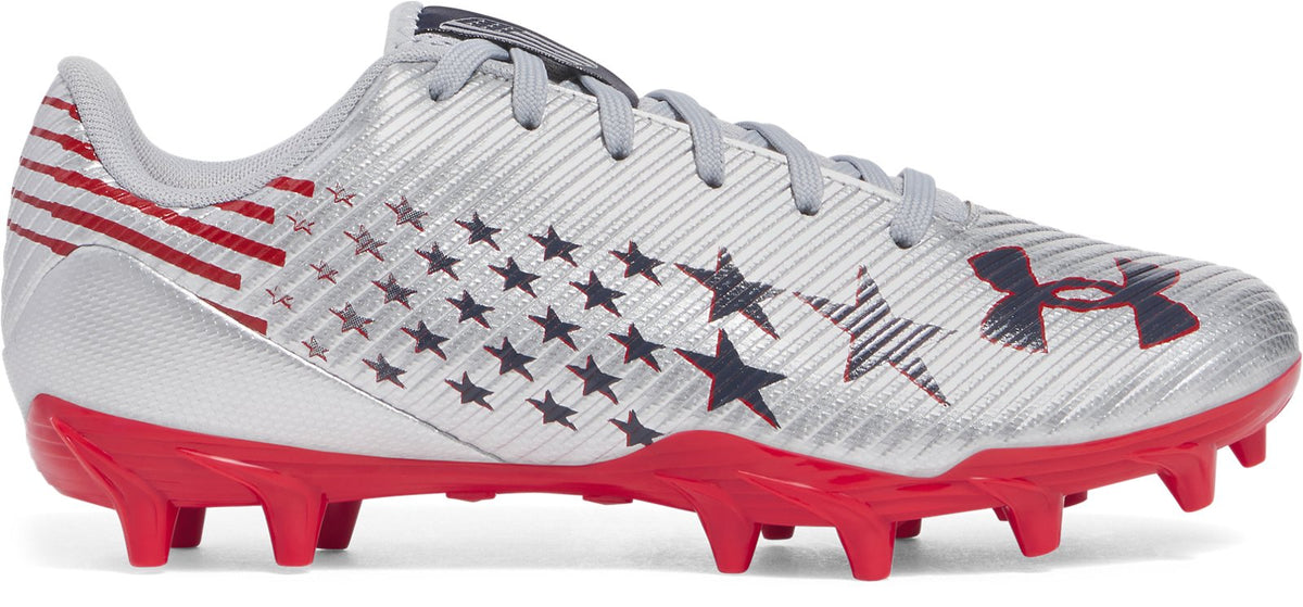 UA Blur Select Jr. Boys' Football Cleats - Gray