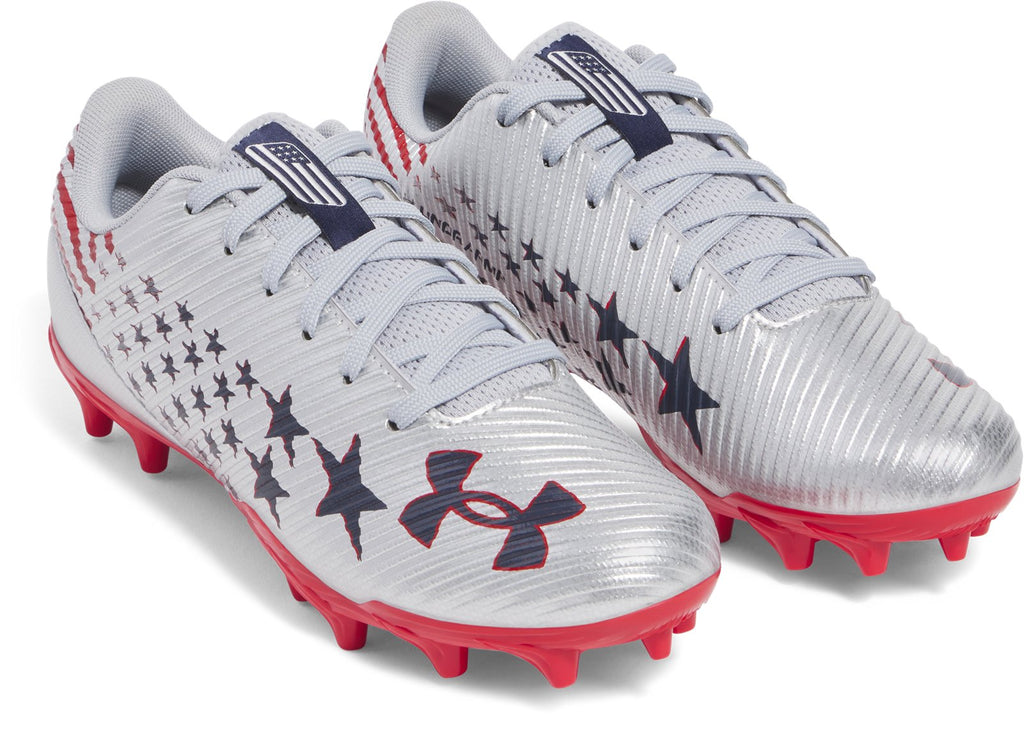 UA Blur Select Jr. Boys' Football Cleats - Gray