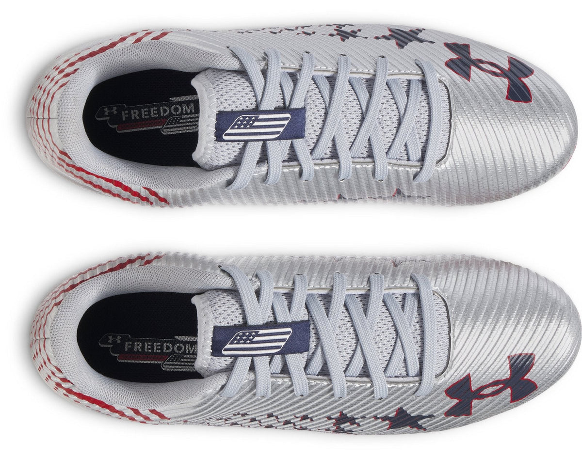 UA Blur Select Jr. Boys' Football Cleats - Gray