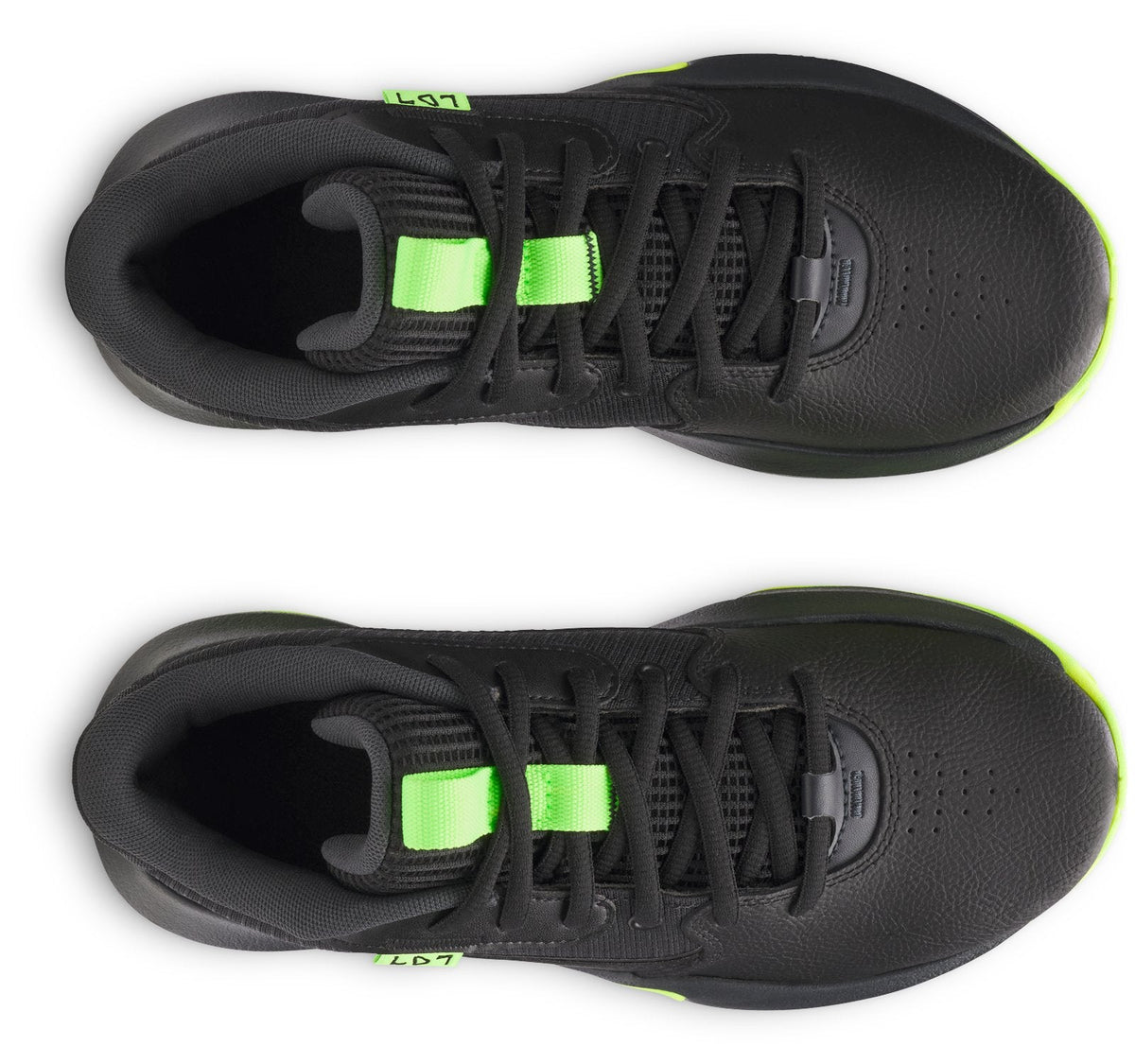 UA Lockdown 7 Grade School Basketball Shoes - Black
