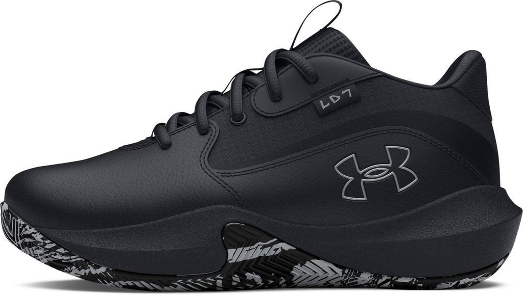 UA Lockdown 7 Pre-School Basketball Shoes - Black
