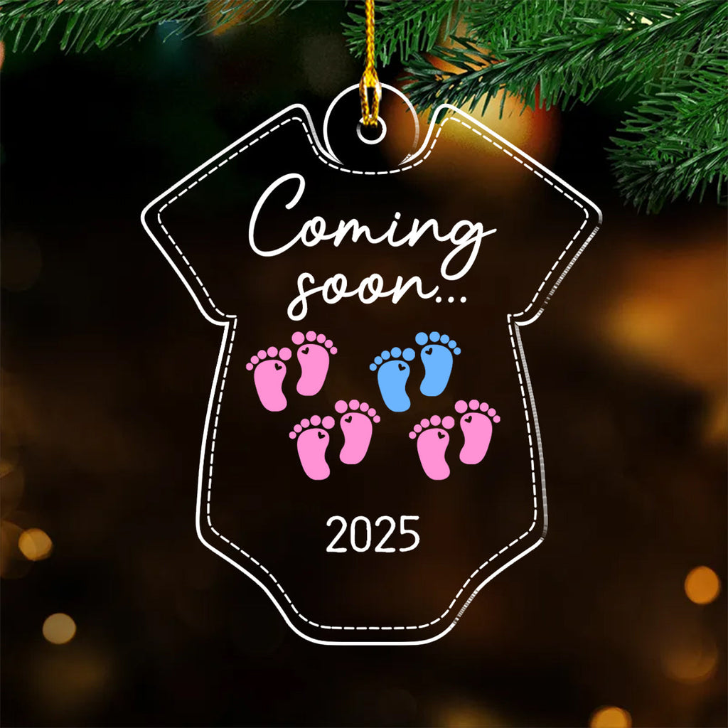 Custom Baby First Christmas Ornament for New Parents •  Coming Soon - Personalized Acrylic Ornament